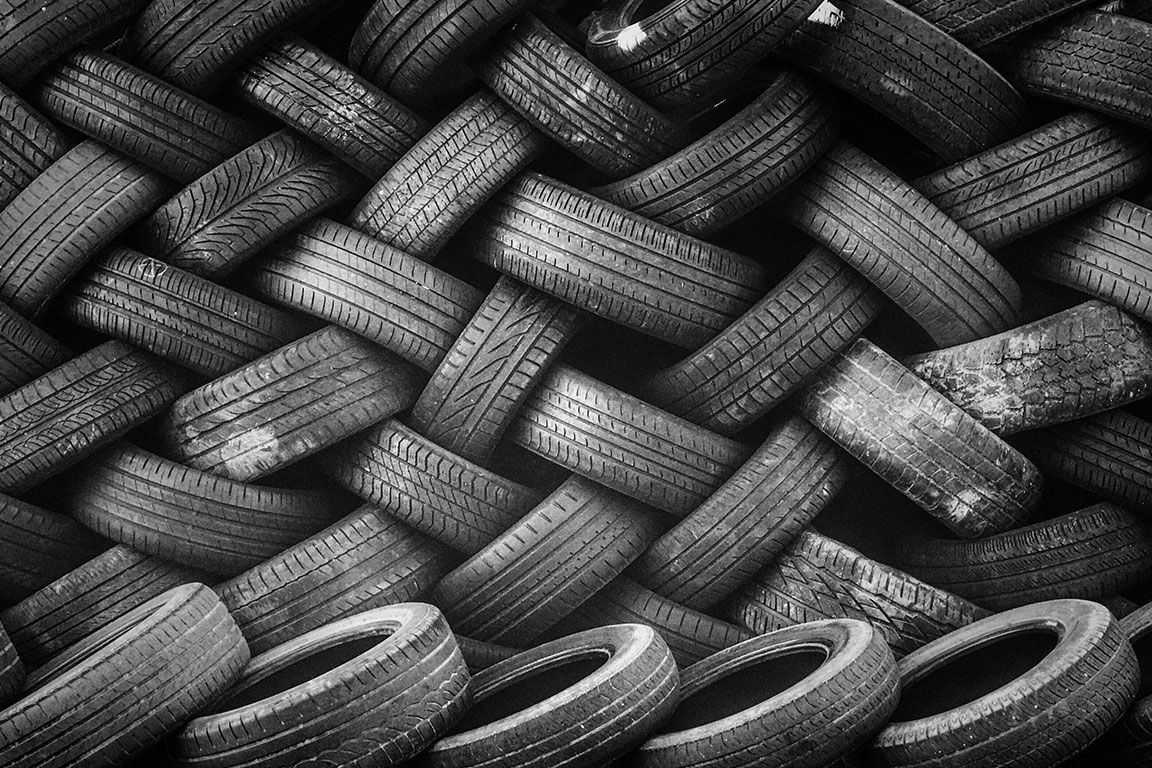 Companies Combine To Shred Tyre Mountain