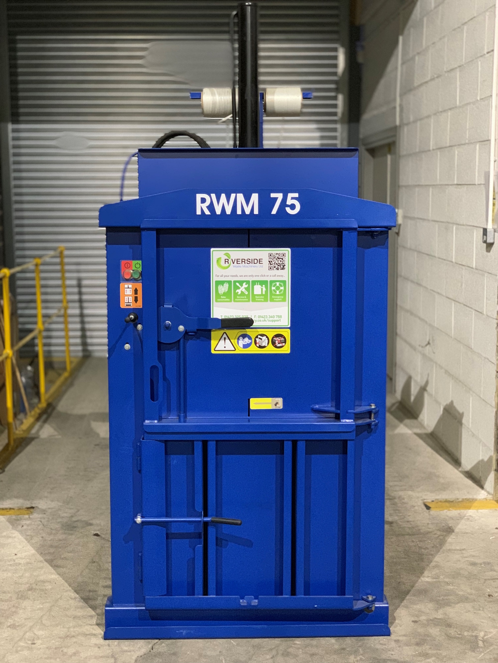 Excellent condition compact waste baler (RWM75)