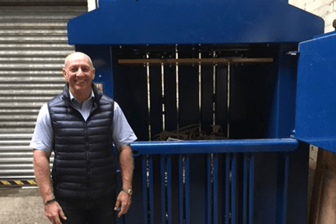 Footwear manufacturer boosts environmental agenda with baling of leather