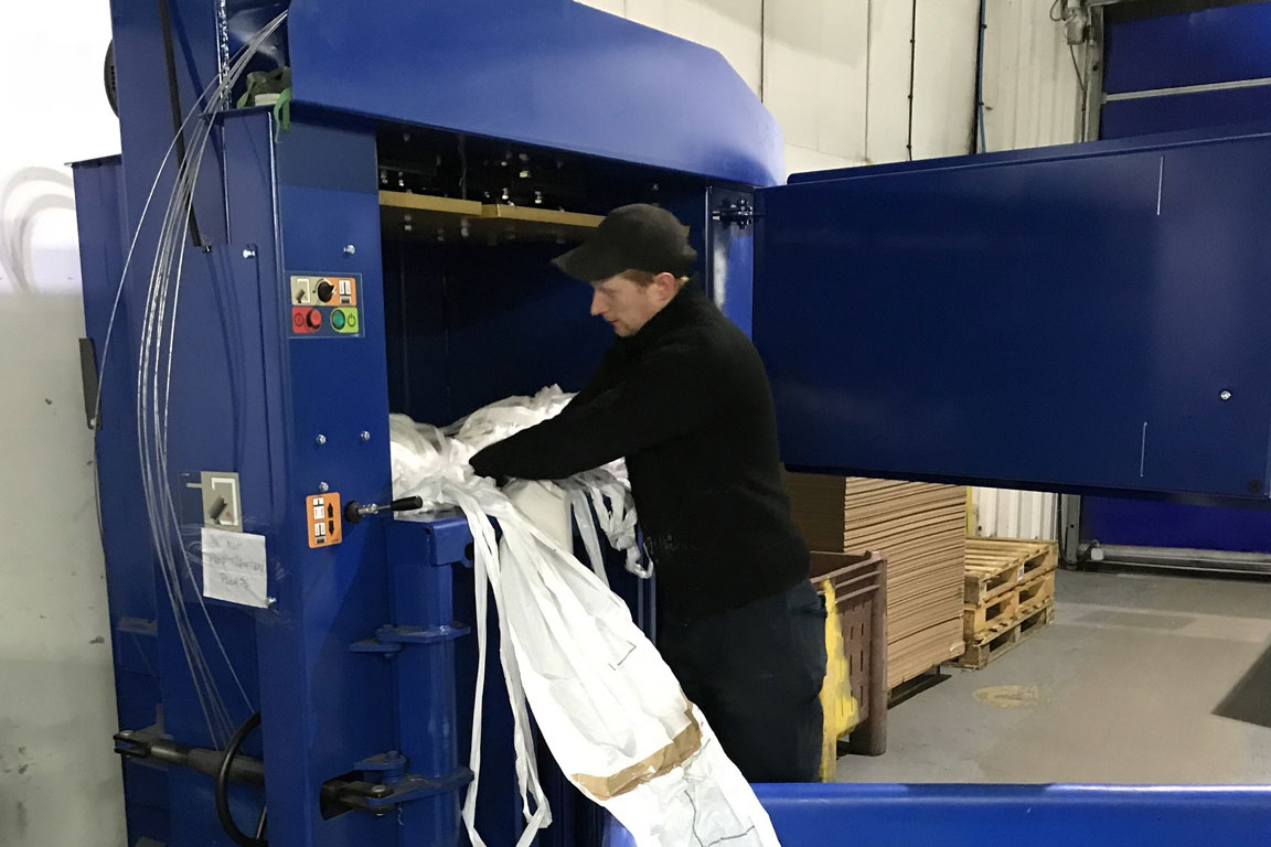 Printing company returns to Riverside for baling needs