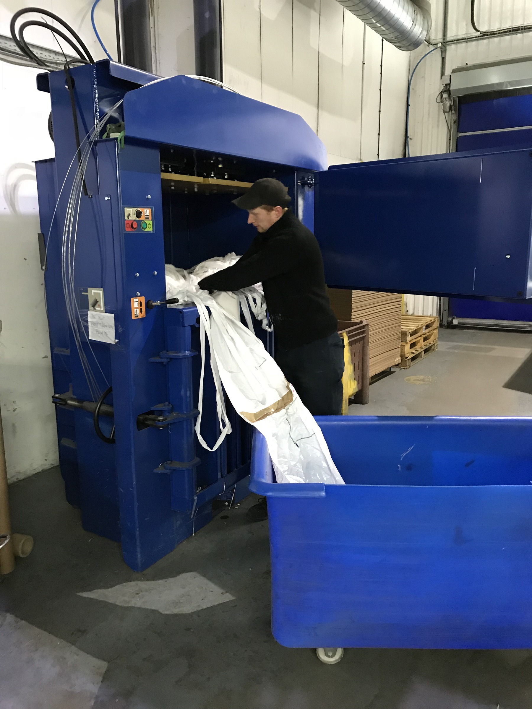 Printing company returns to Riverside for baling needs