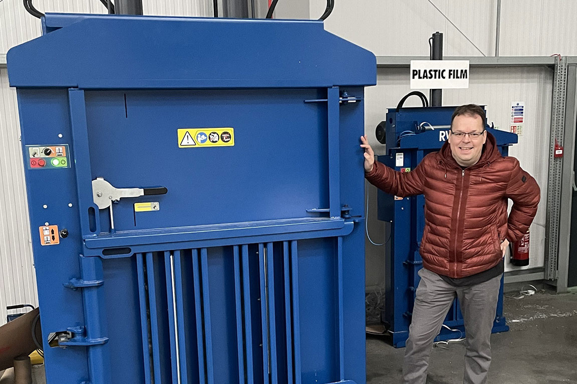 UK branch of AST Plastic Containers further boosts recycling agenda with Riverside baler